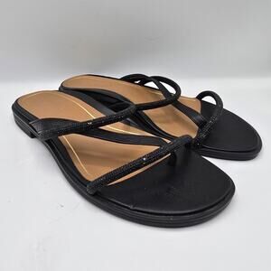 Vionic Prism Black Strappy Women's Sandals